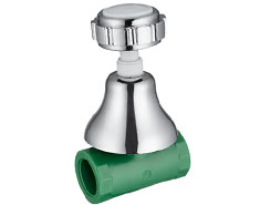 LLave fusion IPS con campana plastica cromo