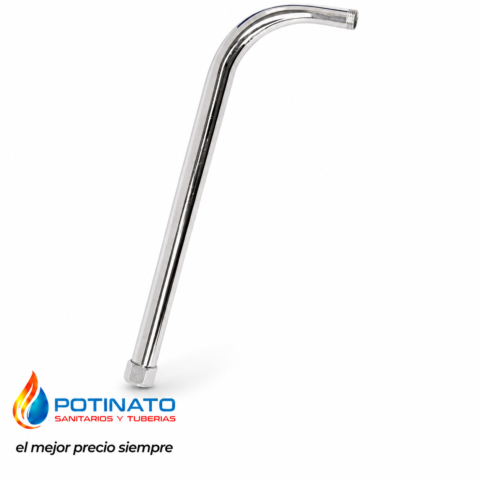 brazo cromo 90° cromo corto