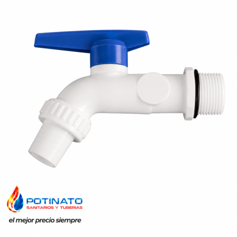 canilla pvc medio giro 3/4