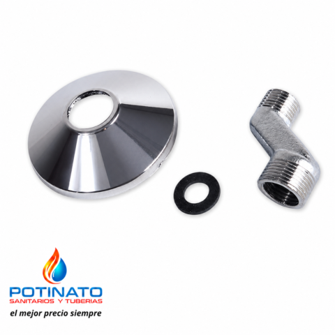 CODO EXCENTRICO CON CAMPANA PARA GRIFERIA 180mm