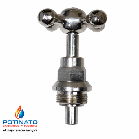 CABEZAL LLAVE PASO CROMO VOLANTE CRUZ EF