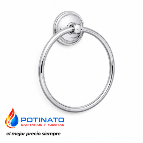 ACCESORIOS BAÑO CROMO NACIONAL ARO TOALLERO