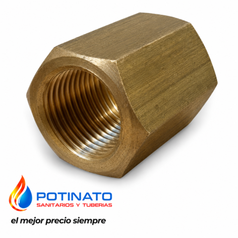 CUPLA BRONCE AGUA HH 3/4"