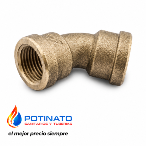 CURVA BRONCE 45° HH