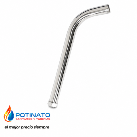 BRAZO LLUVIA BRONCE CROMO 45° 20CM 1/2"