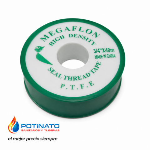 cinta teflon alta densidad 3/4 x 40 mtrs