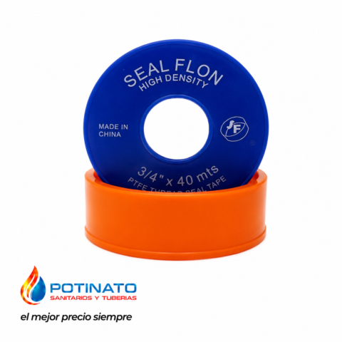 cinta teflon 3/4 x 40 alta densidad