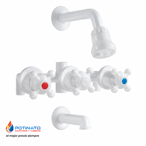 GRIFERIA PVC LLUVIA CON TRANSFERENCIA