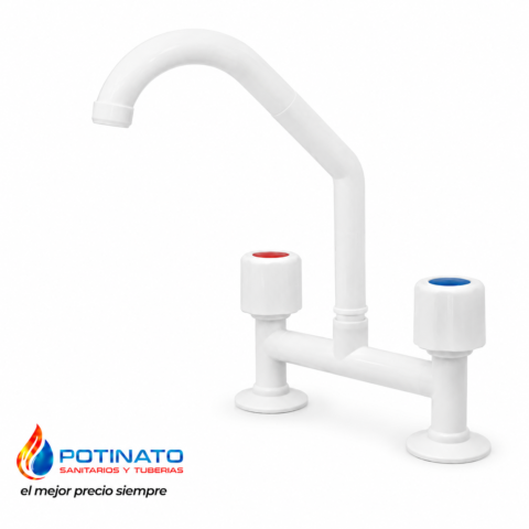 GRIFERIA PVC COCINA PICO ALTO MESADA