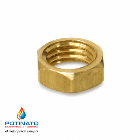tuerca plana bronce