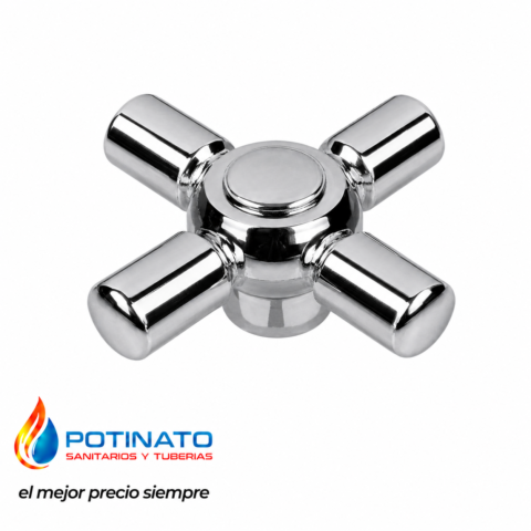 VOLANTE PLASTICO CRUZ CROMO TIPO FV 42