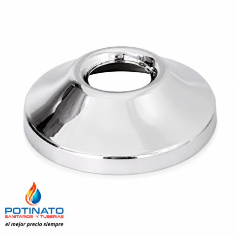 ROSETA PVC CROMO BRAZO DE LLUVIA