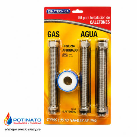 kit flexible para instalacion de calefones