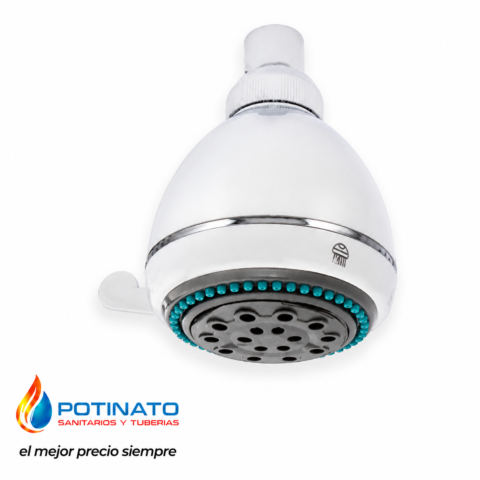 LLUVIA PVC IMPORTADA CROMO 3 FUNCIONES