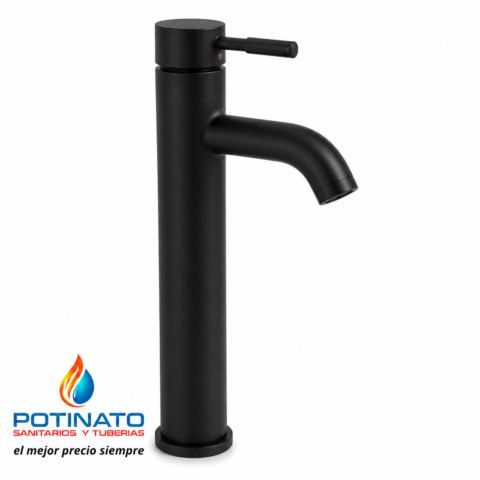 GRIFERIA MONOCOMANDO NEGRA ALTA 30 CM ECO