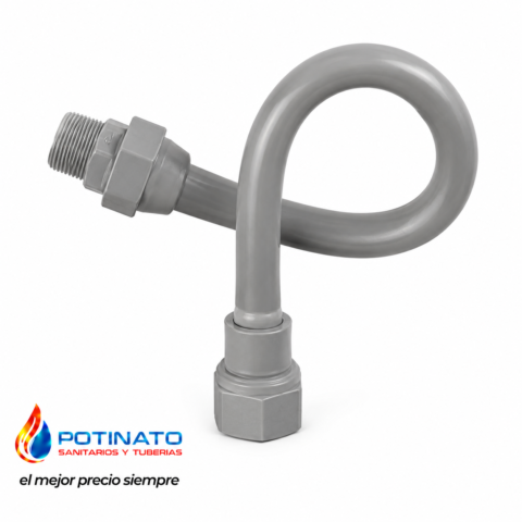 Flexible agua pvc gris