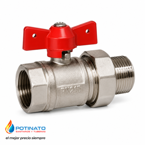 LLave metal con media union