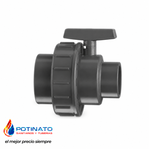 llave pvc gris hidrualico junta de pegar