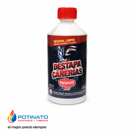 DESTAPA CAÑERIAS HOGAR DESAGUE Y CLOACA PENETRIT X 500 CC
