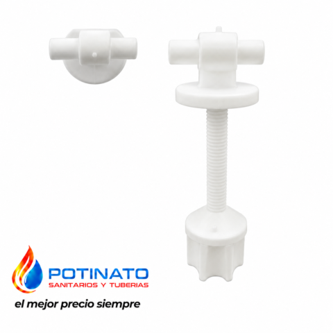TORNILLO PVC P/ASIENTO INODORO MONKOTO INYECTADO