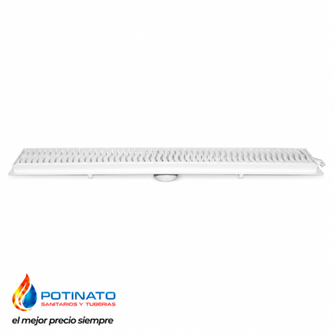 REJA LINEAL BLANCA PLASTICA X 50 CM